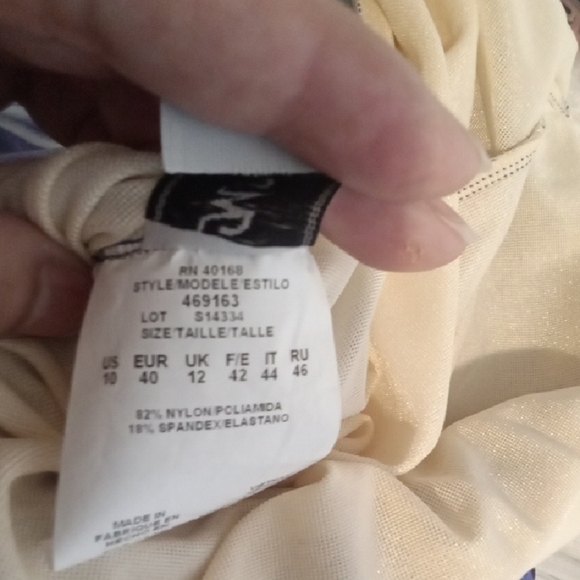 Miraclesuit Tropical Palm Shimmer Slim Tankini Top Womens Sise 10 - Picture 7 of 8